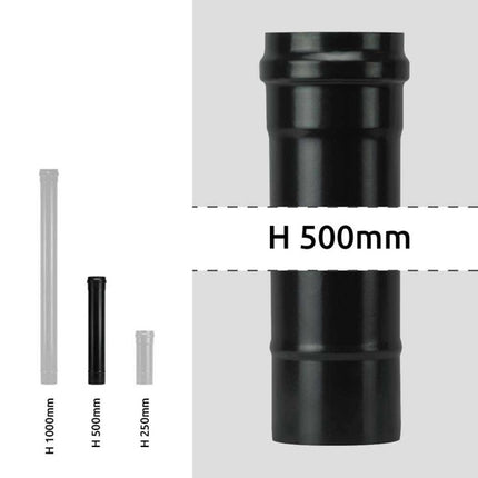 SAVE TUBO PER STUFE PELLETS LIGHT PORCELLANATO NERO OPACO