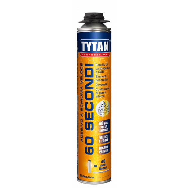 TYTAN SCHIUMA ADESIVA UNIVERSALE 60" PROFESSIONALE PER PISTOLA ML750*