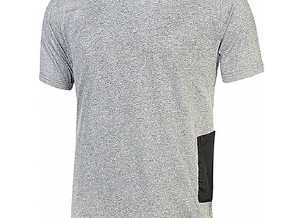 U-POWER T-SHIRT IN JERSEY DI POLYCOTONE ROAD COLORE GREY SILVER