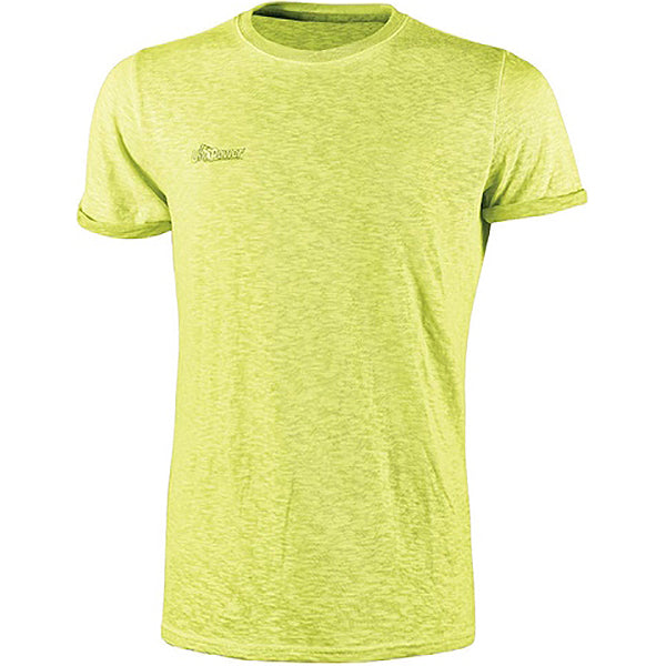 U-POWER T-SHIRT 100% COTONE MOD. FLUO COLORE YELLOW FLUO