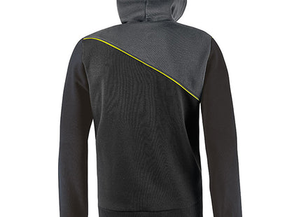 U-POWER FELPA CON CAPPUCCIO JUPITER COLORE BLACK CARBON