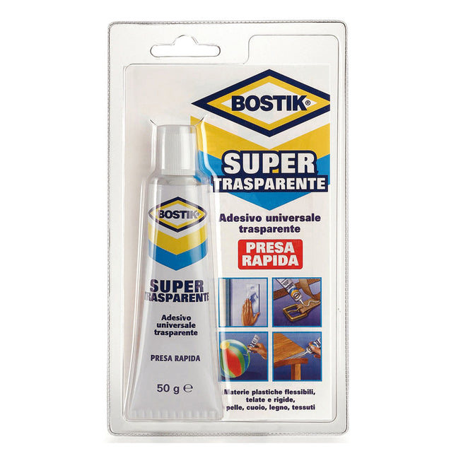 UHU BOSTIK SUPERTRASPARENTE ADESIVO TRAPARENTE A CONTATTO BLIST.GR50