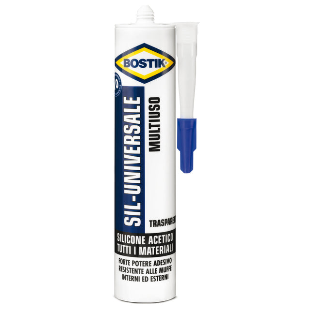 UHU BOSTIK SIL-UNIVERSALE SILICONE ACETICO CARTUCCIA DA ML280
