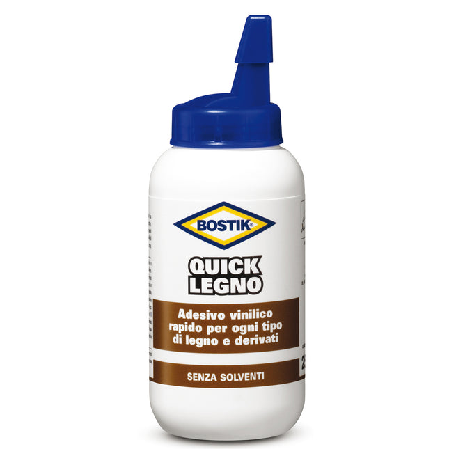 UHU BOSTIK QUICK LEGNO ADESIVO VINILICO FORTE CLASSE D2 FLACONE GR250