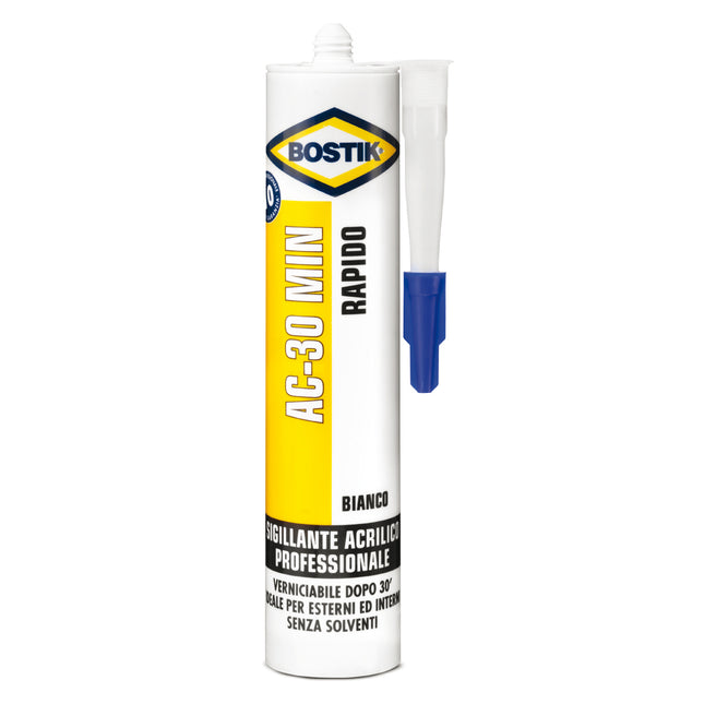 UHU BOSTIK AC-30 MINUTI SIGILLANTE PLASTO-ELASTICO ACRILICO BIANCO ML300