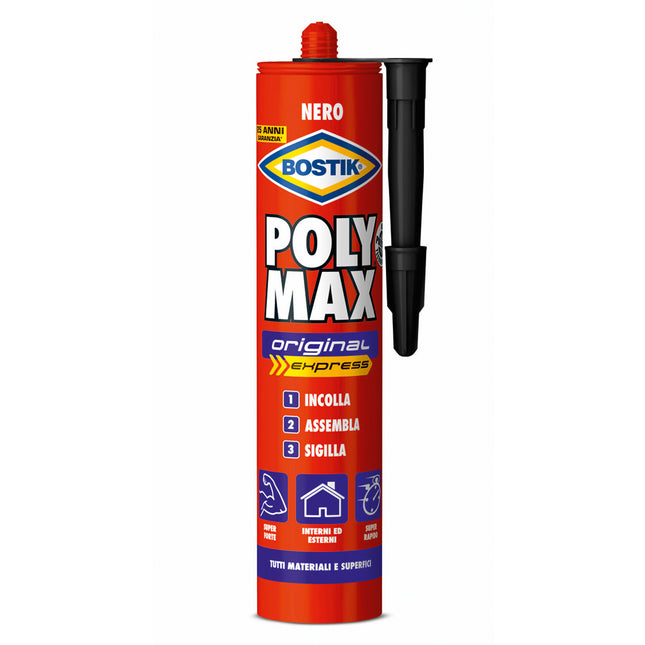 UHU BOSTIK POLY MAX ORIGINAL EXPRESS NERO CARTUCCIA GR425