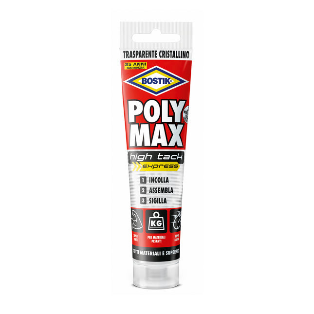 UHU BOSTIK POLY MAX CRISTAL HIGH TACK SIGILLANTE/ADESIVO TUBO GR115