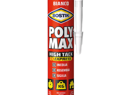UHU BOSTIK POLY MAX HIGH TACK EXPRESS BIANCO SIGILLANTE CARTUCCIA GR425