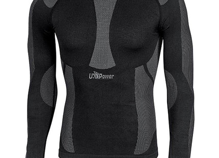 U-POWER MAGLIA TERMICA MANICA LUNGA MOD. CURMA BLACK CARBON