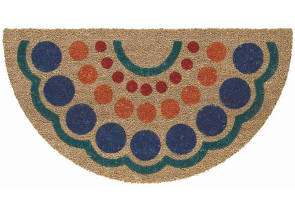 VELCOC ZERBINO A MEZZALUNA IN COCCO COLORATO MOD. TROPICAL 14 CM40X70