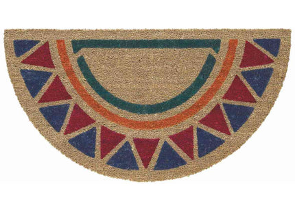 VELCOC ZERBINO A MEZZALUNA IN COCCO COLORATO MOD. TROPICAL 14 CM40X70