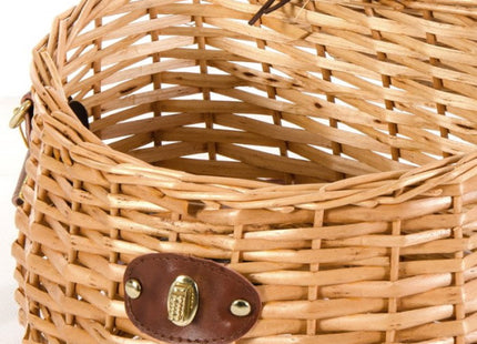 VERDELOOK CESTO PORTAFUNGHI CON COPERCHIO E TRACOLLA CM30X20X24H