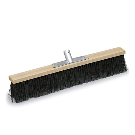 VERDELOOK SCOPA INDUSTRIALE SETOLE IN PVC NERA BASE LEGNO SENZA MANICO