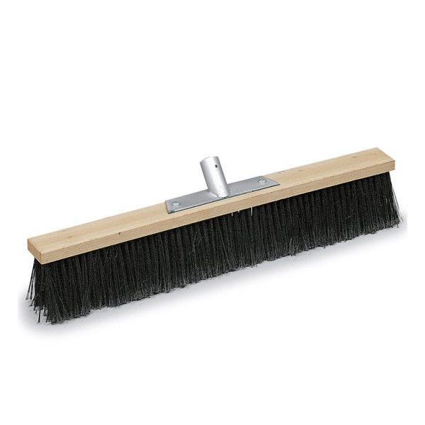 VERDELOOK SCOPA INDUSTRIALE SETOLE IN PVC NERA BASE LEGNO SENZA MANICO