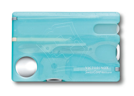 VICTORINOX SWISS CARD NAILCARE AZZURRO TRASPARENTE
