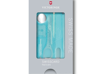 VICTORINOX SWISS CARD NAILCARE AZZURRO TRASPARENTE