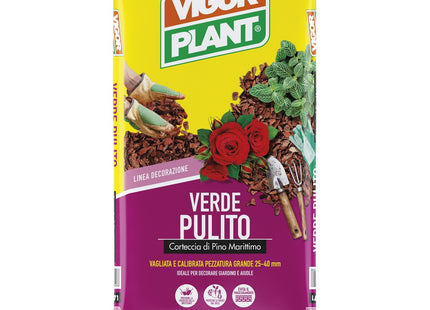 VIGOR PLANT VERDE PULITO CORTECCIA PINO LT60