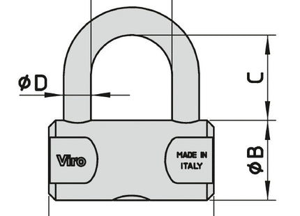 VIRO LUCCHETTO CILINDRICO SERIE 100