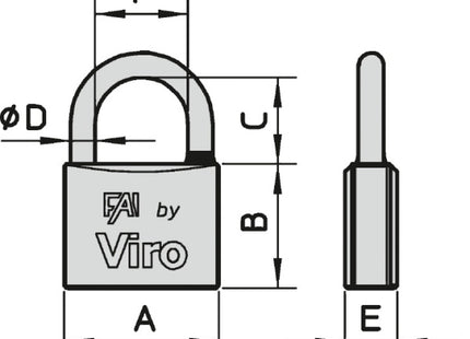 VIRO LUCCHETTO SERIE 570 FAI MARE AD ARCO LUNGO
