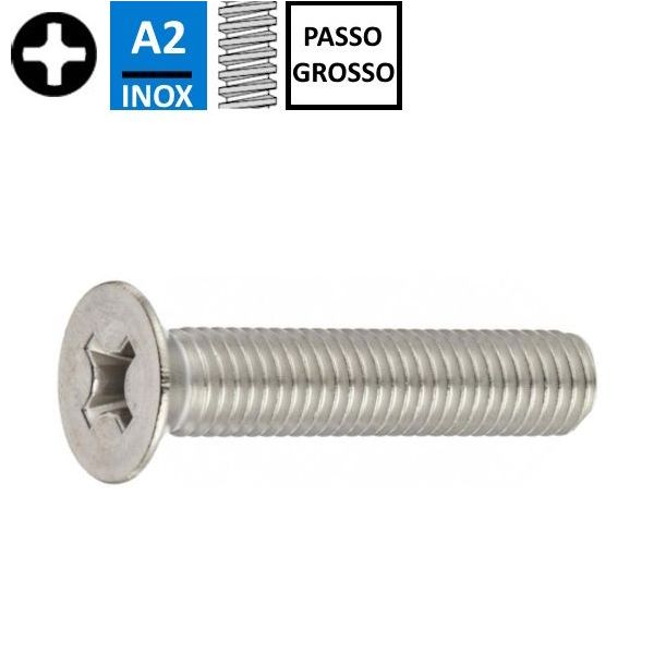 VITE TSP PH IN ACCIAIO INOX A2 UNI 7688