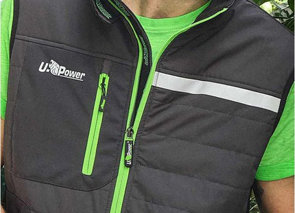 U-POWER GILET WALL COLORE ASPHALT GREY/GREEN