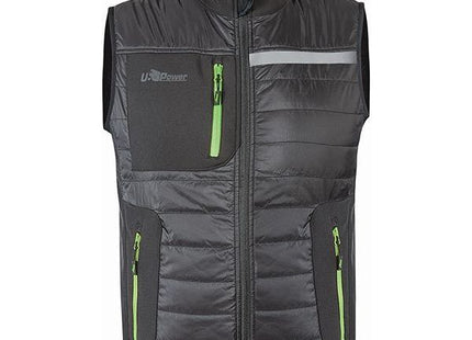 U-POWER GILET WALL COLORE ASPHALT GREY/GREEN