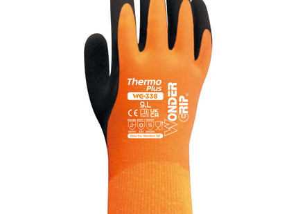 WONDER GRIP GUANTI MOD. WG-338 THERMO PLUS COLORE ARANCIO/NERO