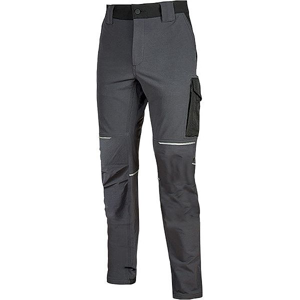 U-POWER PANTALONE IN TESSUTO WORLD COLORE ASPHALT GREY
